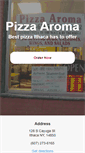 Mobile Screenshot of pizzaaromaithaca.net